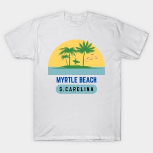 Myrtle Beach Sunset South Carolina Vintage T-Shirt